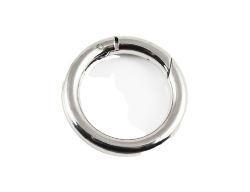 Karabinerring rund platin - 2x,