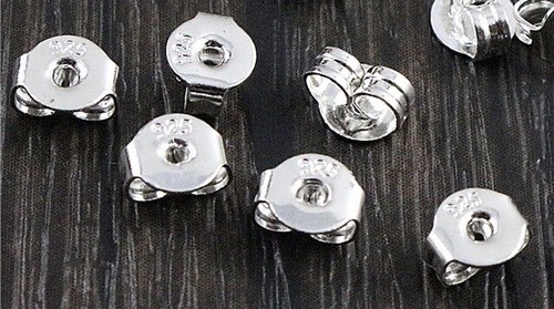 Ohrmuttern silber 925 metall - ohrmuttern,
