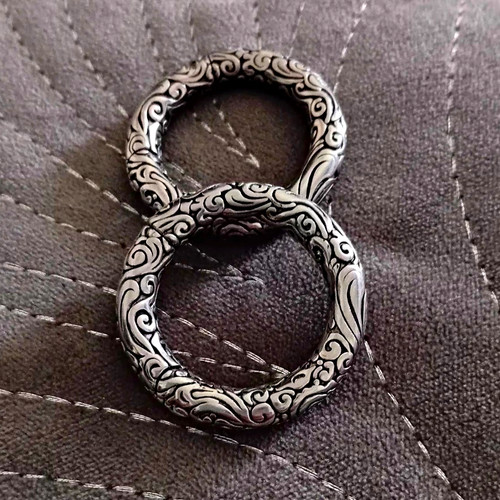 Ringe mit filigranem - 2x,