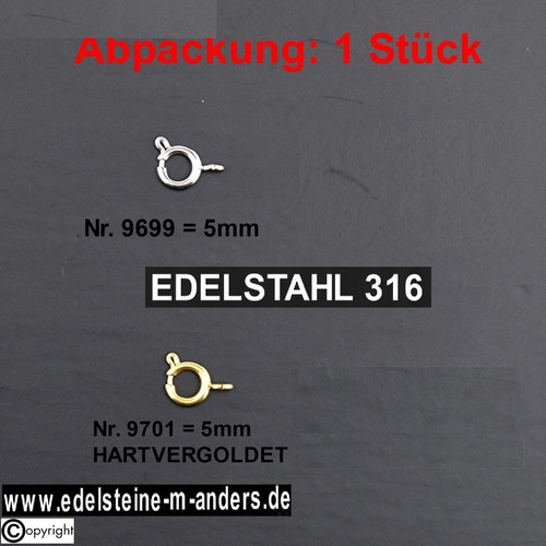 Federringverschluß schmuck - federringverschluß,