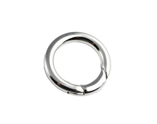 Edelstahl karabinerring rund - edelstahl,